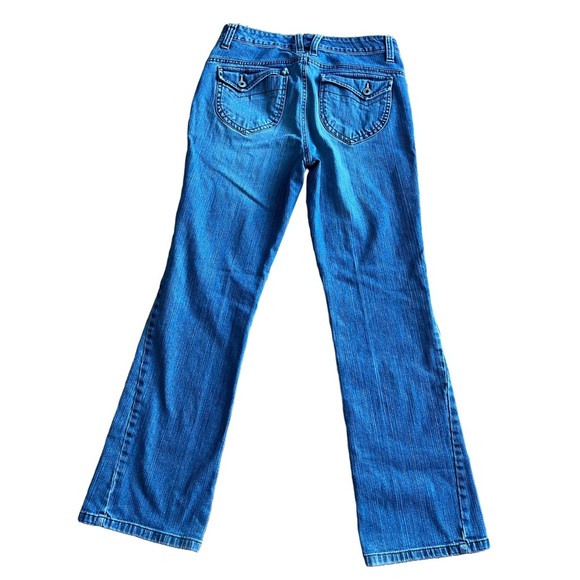 Gloria Vanderbilt straight flare light wash 8 classic jeans Y2K - Picture 3 of 10